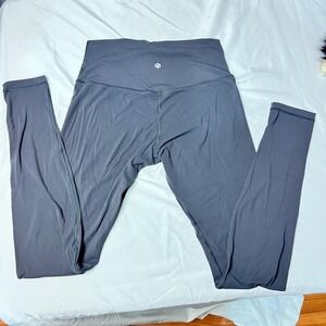 HeyNuts Gray Leggings 31'' Tall Long High Waisted Soft Athletic Yoga Pants Med